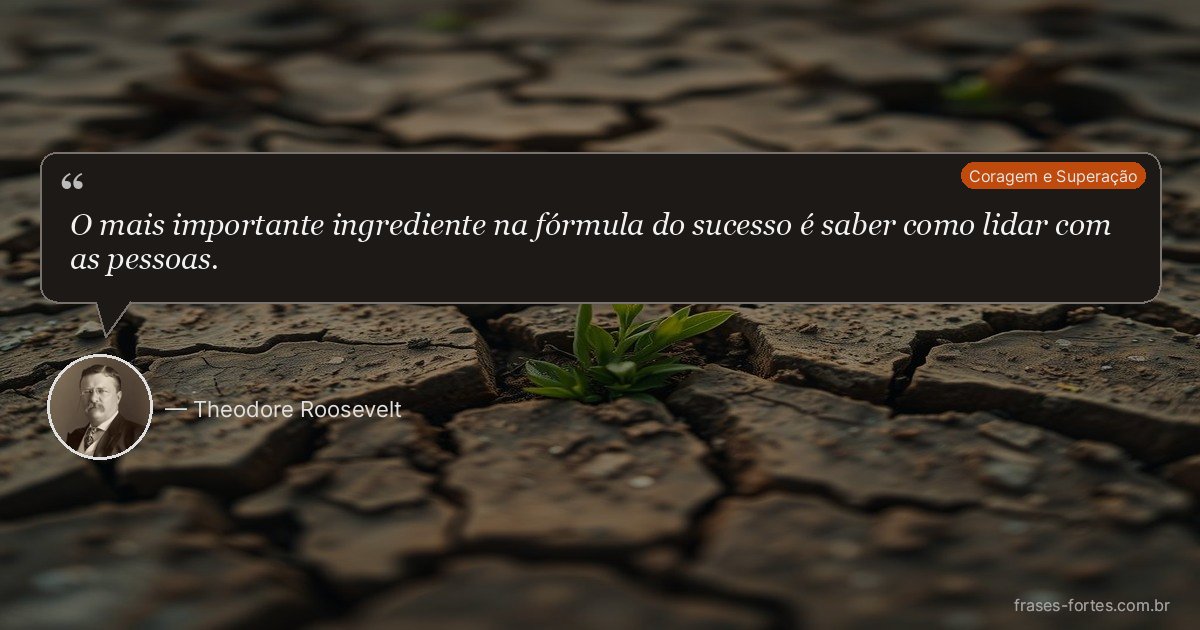 Frase de Theodore Roosevelt