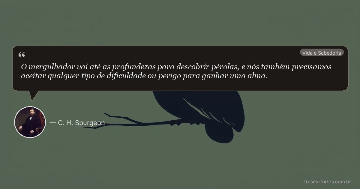 Frase de C. H. Spurgeon