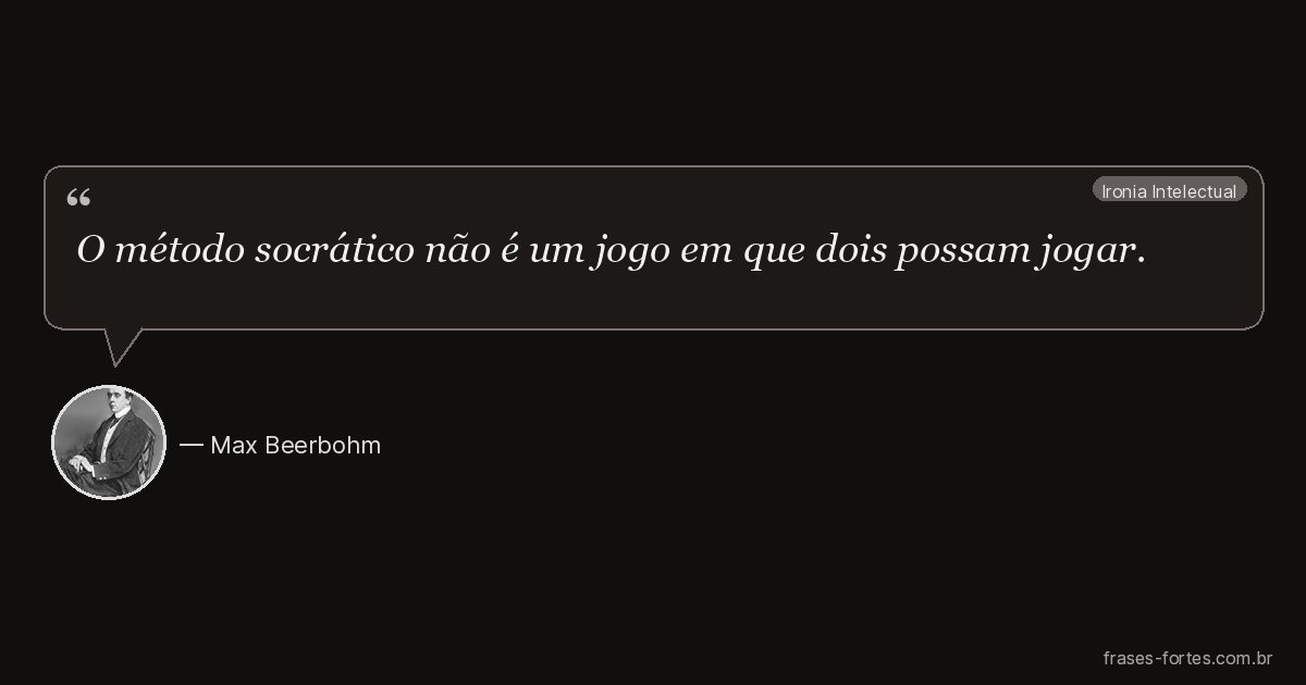 Frase de Max Beerbohm
