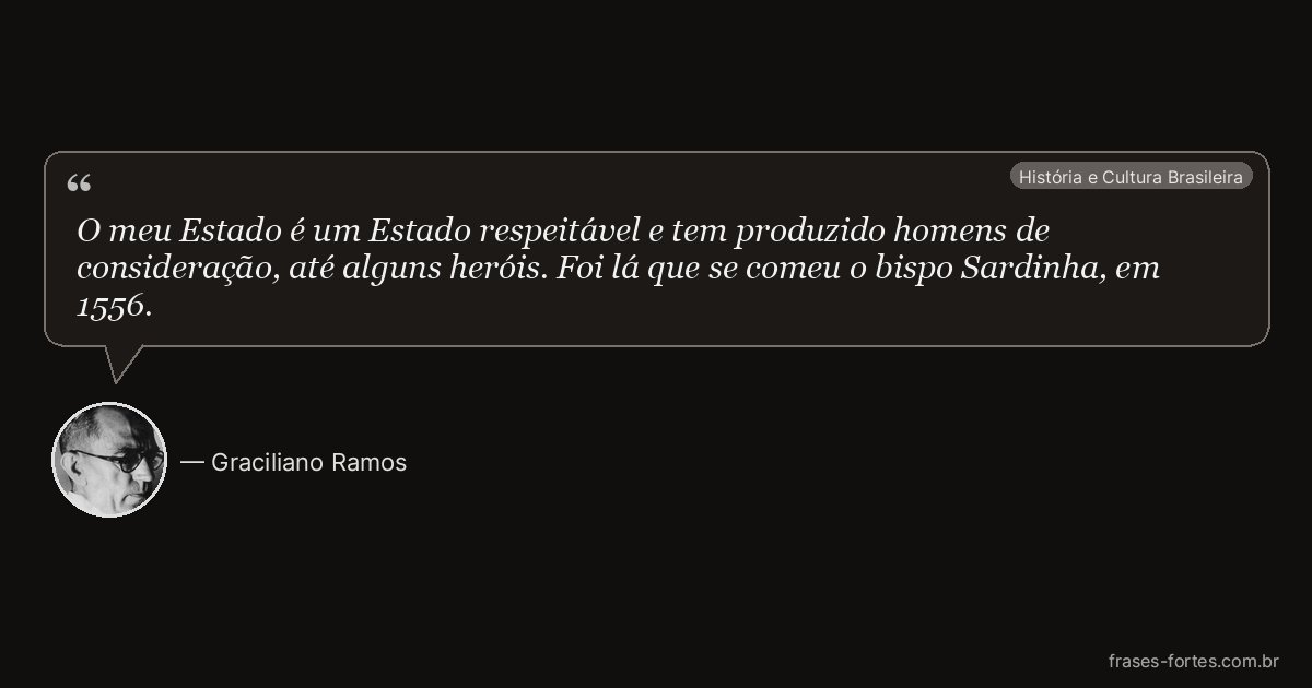 Frase de Graciliano Ramos