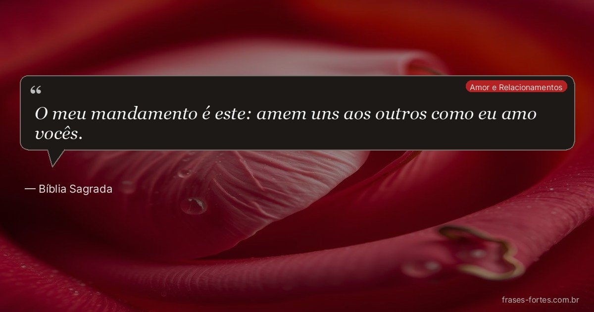 Frase de Bíblia Sagrada