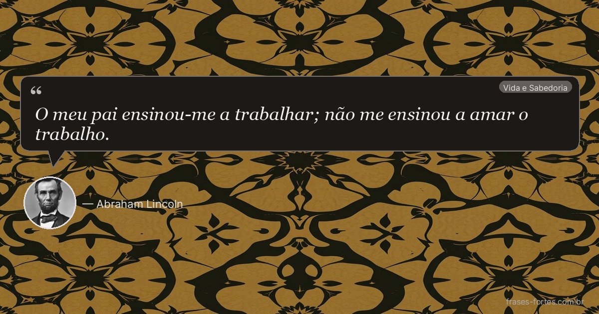 Frase de Abraham Lincoln