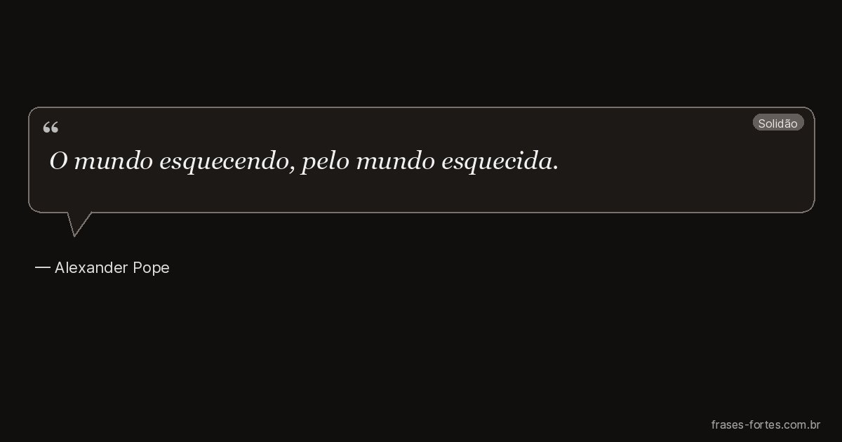 Frase de Alexander Pope