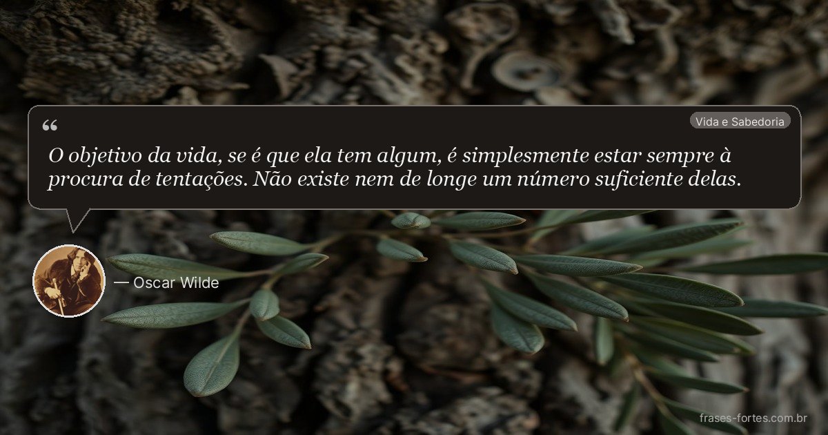 Frase de Oscar Wilde