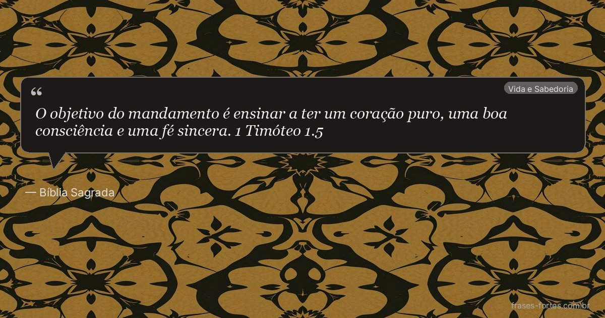 Frase de Bíblia Sagrada