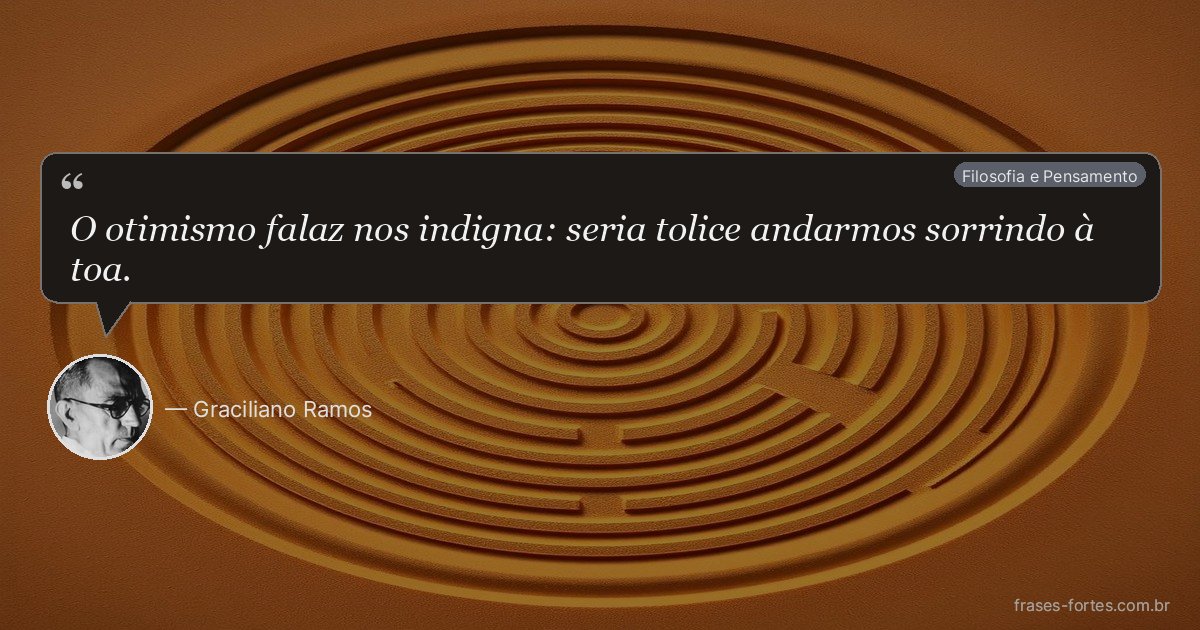 Frase de Graciliano Ramos