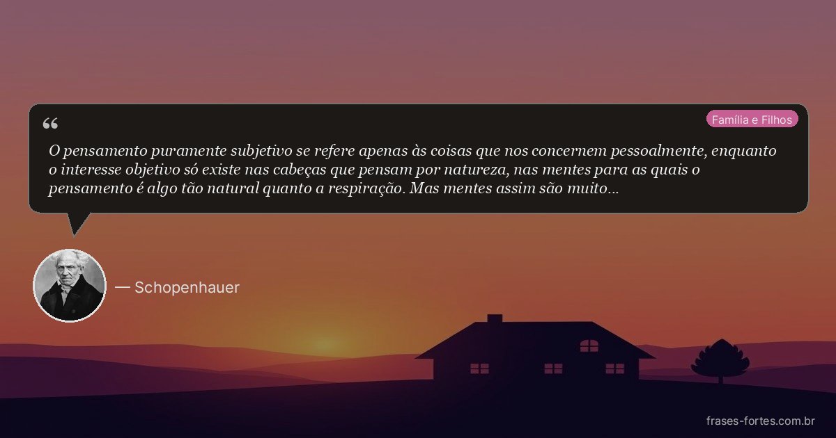 Frase de Schopenhauer