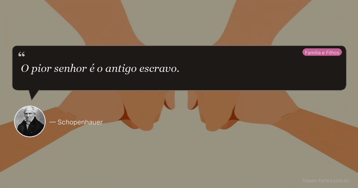 Frase de Schopenhauer