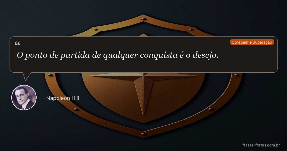 Frase de Napoleon Hill