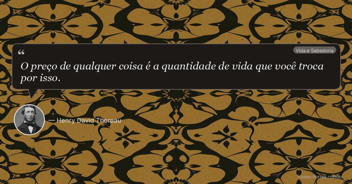 Frase de Henry David Thoreau