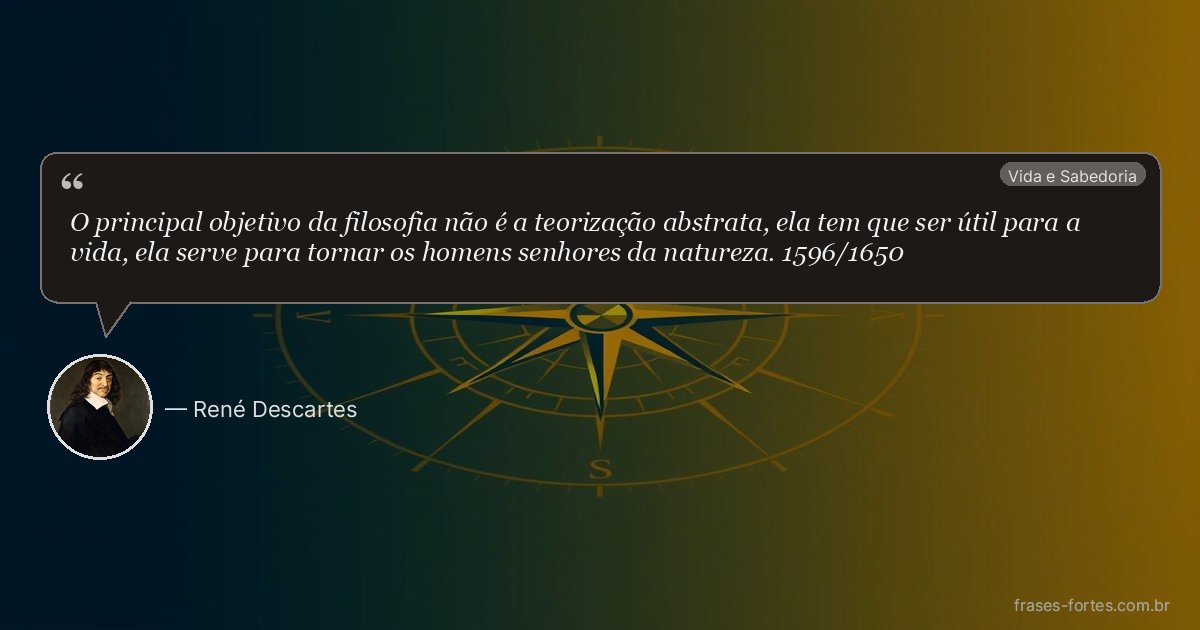 Frase de René Descartes