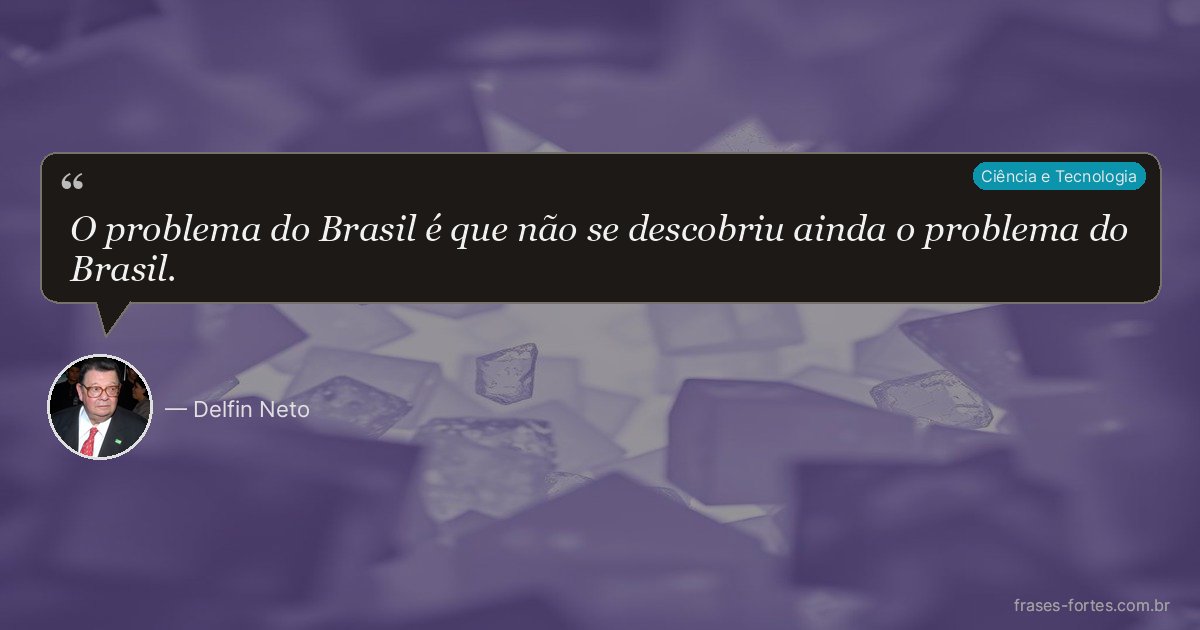 Frase de Delfin Neto