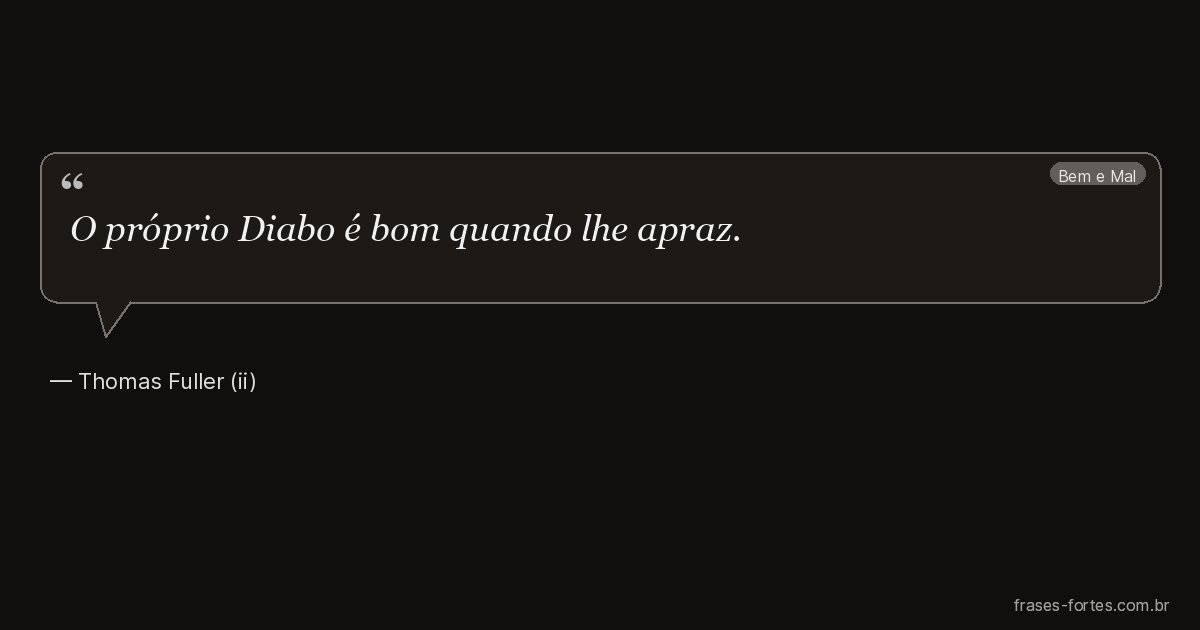 Frase de Thomas Fuller (ii)