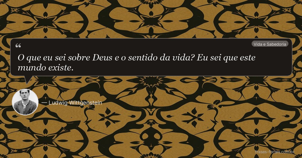 Frase de Ludwig Wittgenstein