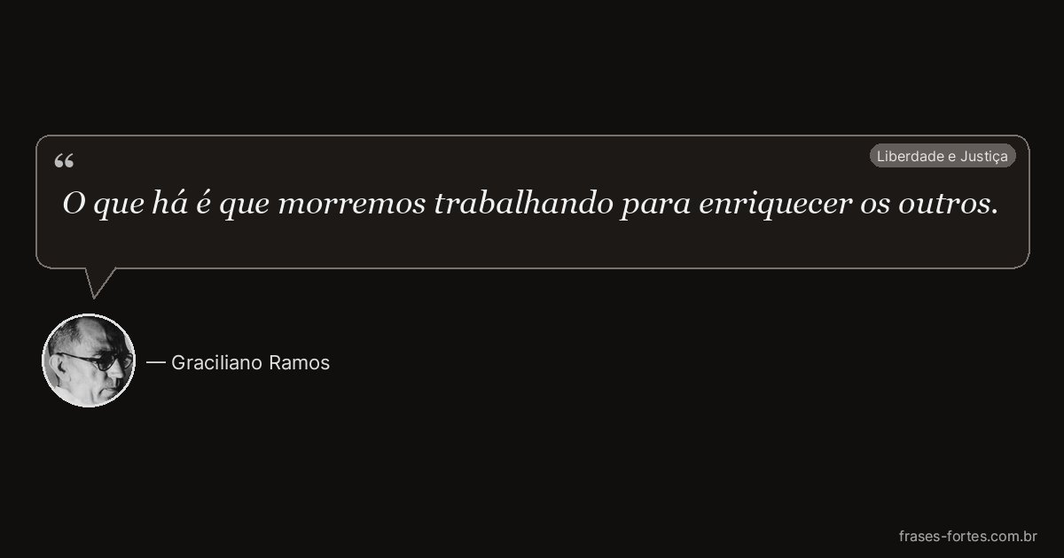 Frase de Graciliano Ramos