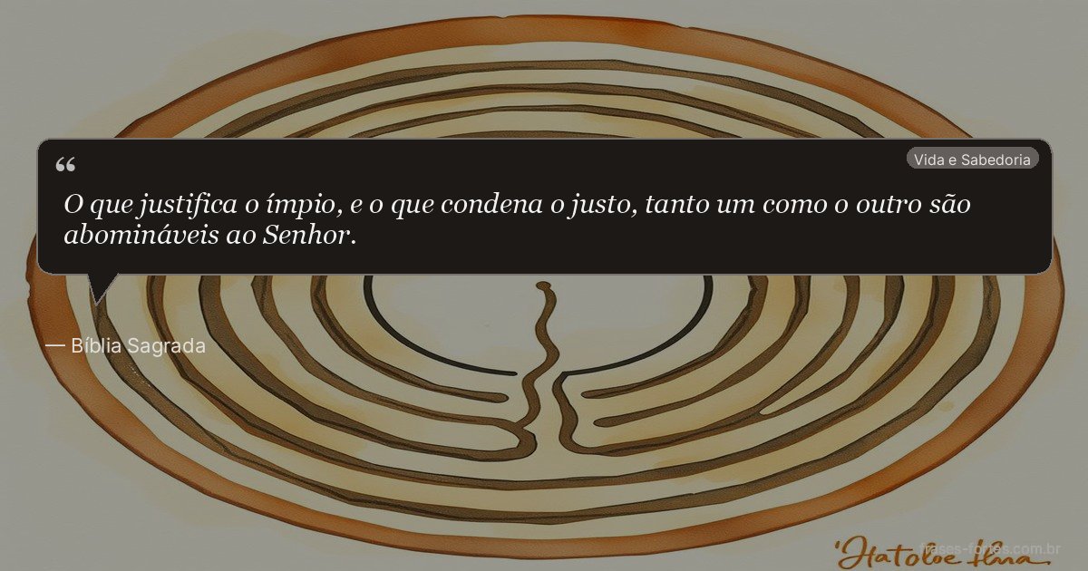 Frase de Bíblia Sagrada