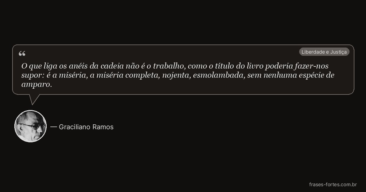 Frase de Graciliano Ramos