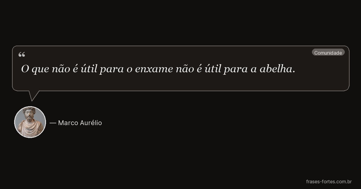 Frase de Marco Aurélio