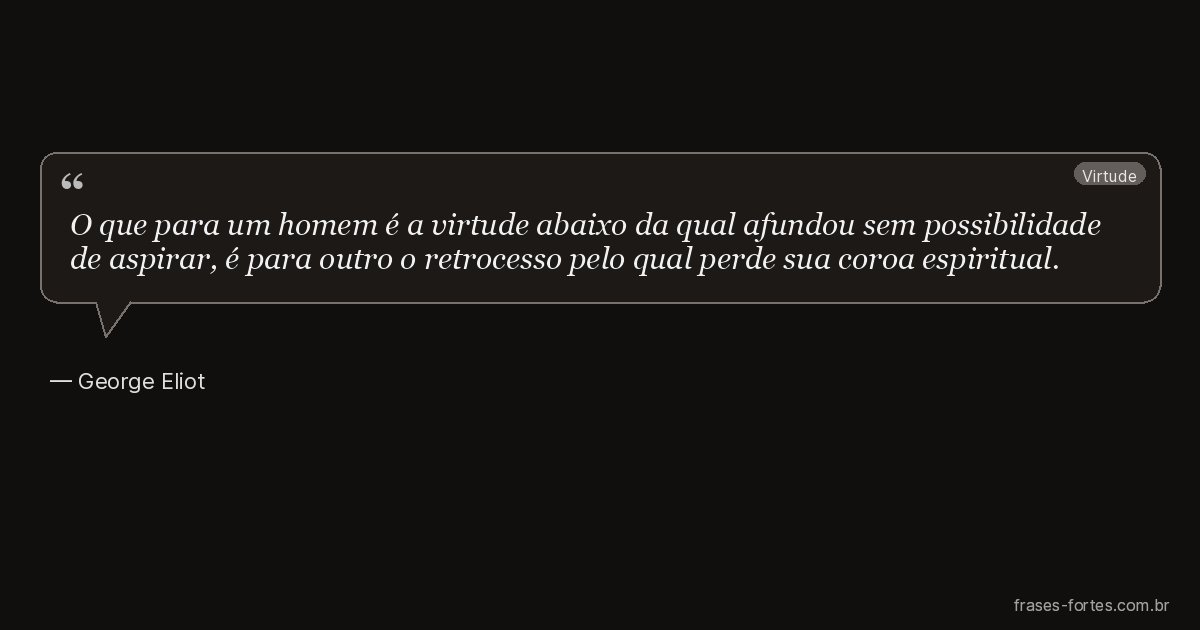 Frase de George Eliot