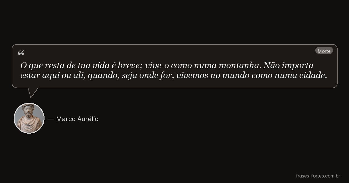 Frase de Marco Aurélio