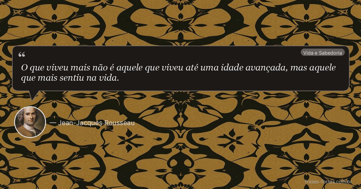 Frase de Jean-Jacques Rousseau