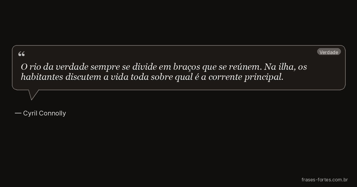 Frase de Cyril Connolly