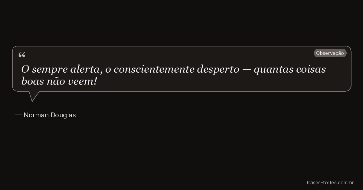 Frase de Norman Douglas
