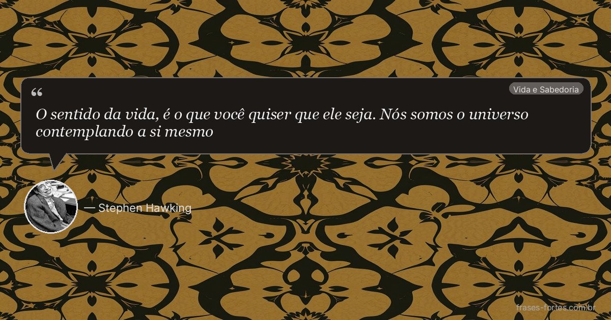 Frase de Stephen Hawking