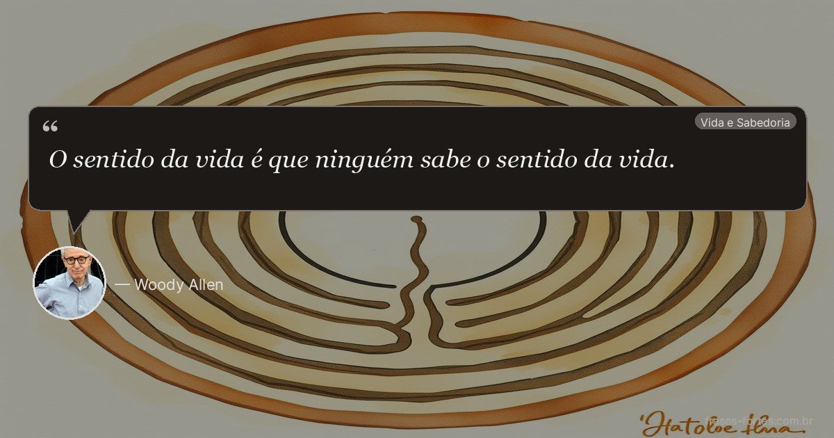 Frase de Woody Allen