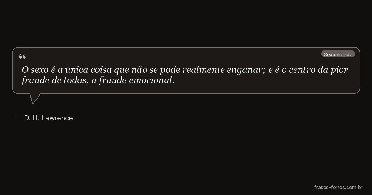Frase de D. H. Lawrence