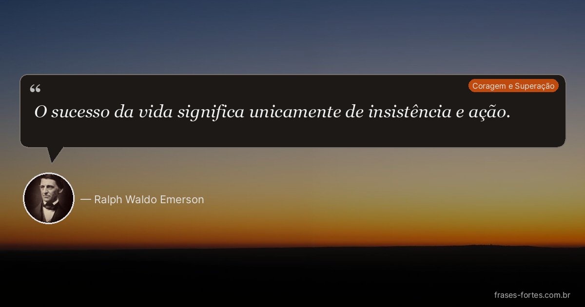 Frase de Ralph Waldo Emerson