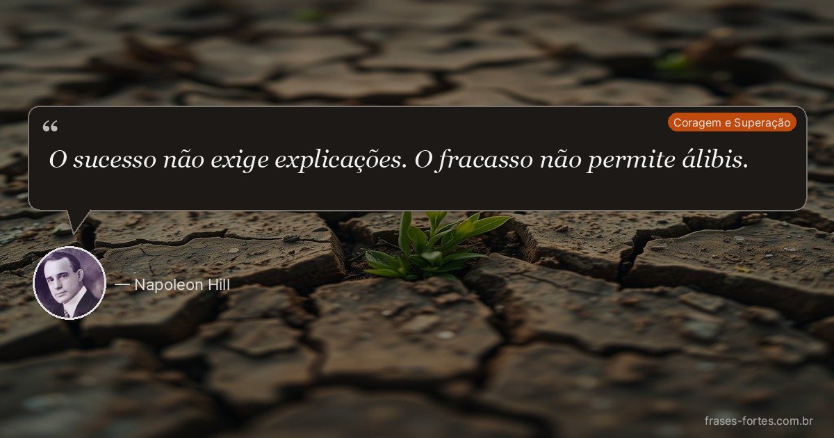 Frase de Napoleon Hill