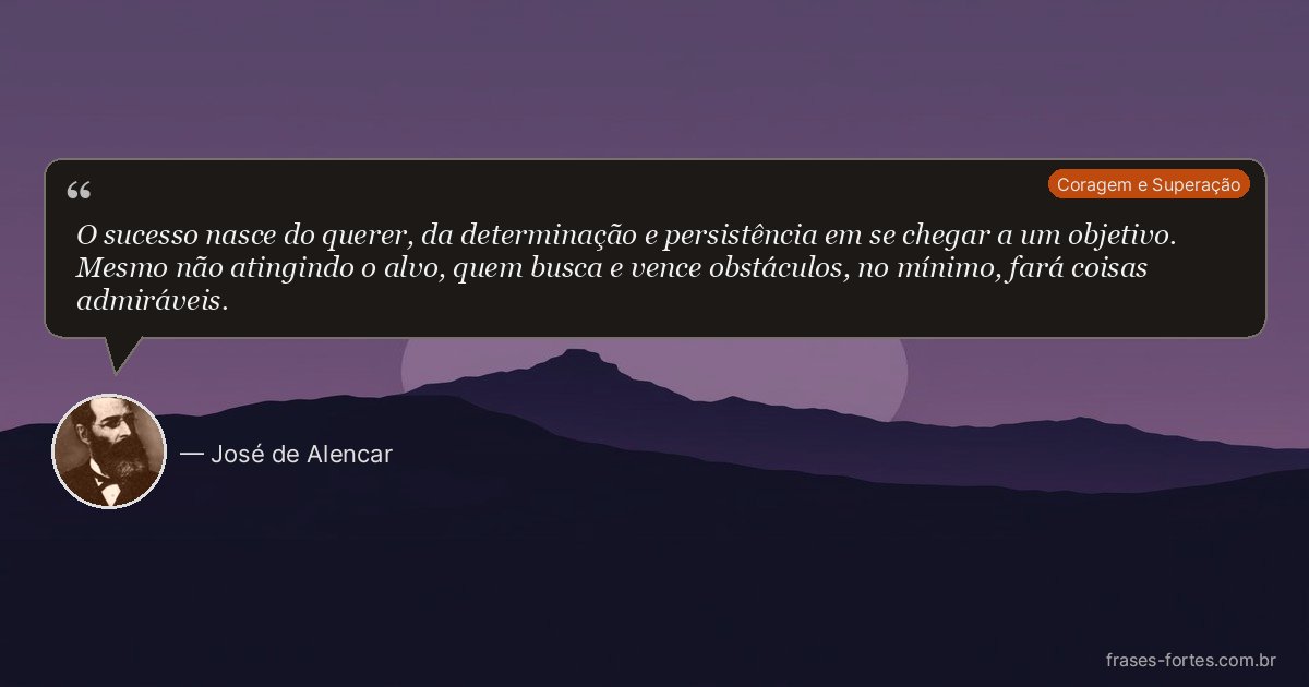 Frase de José de Alencar