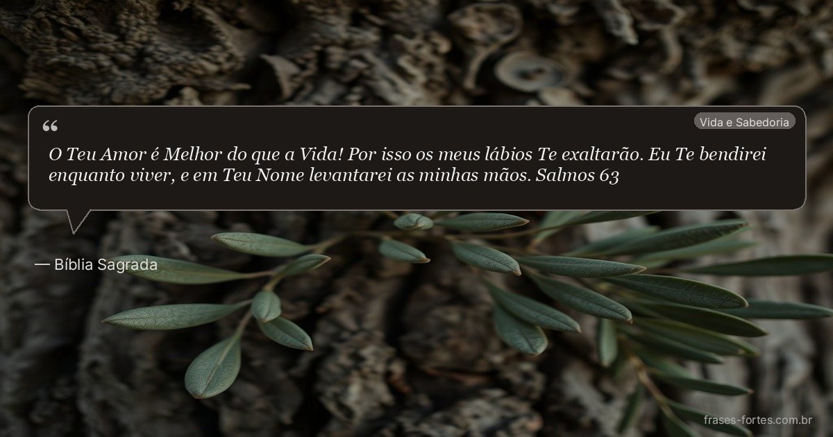 Frase de Bíblia Sagrada