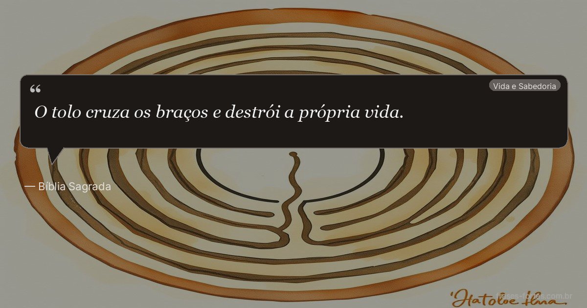 Frase de Bíblia Sagrada