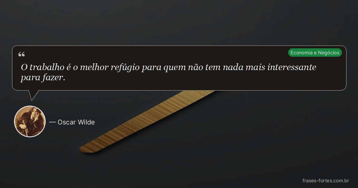 Frase de Oscar Wilde