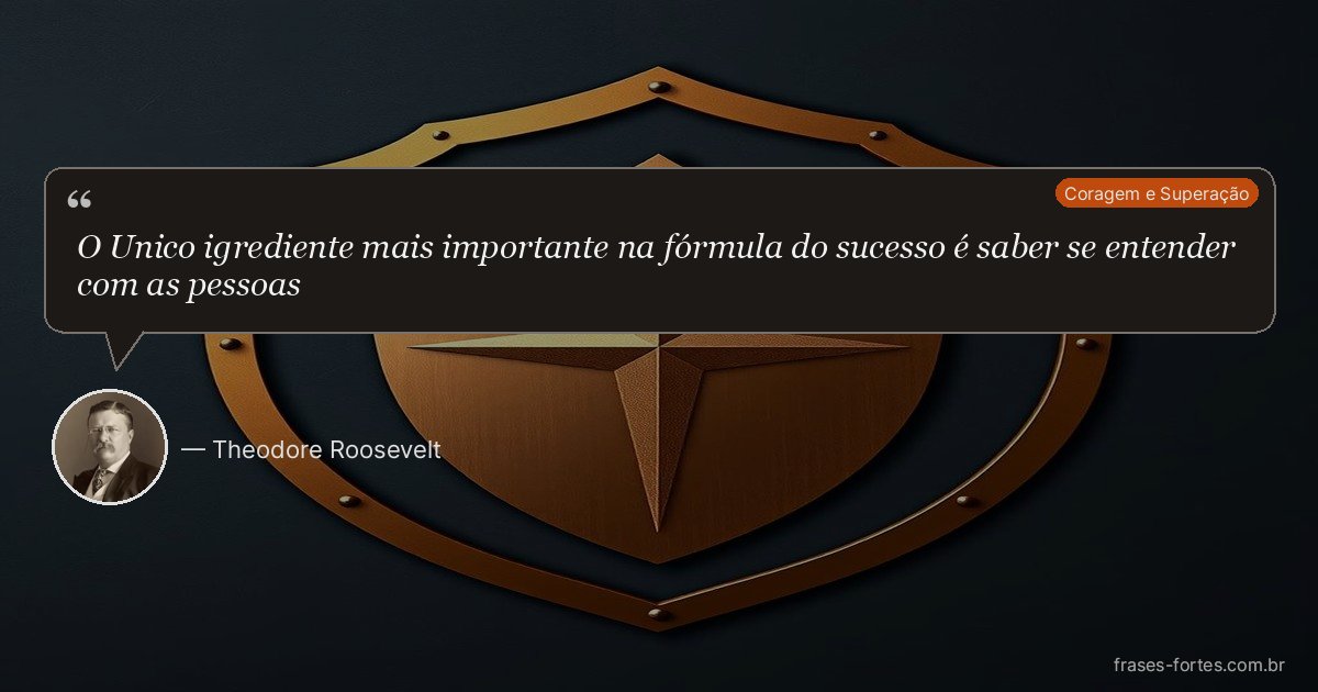 Frase de Theodore Roosevelt