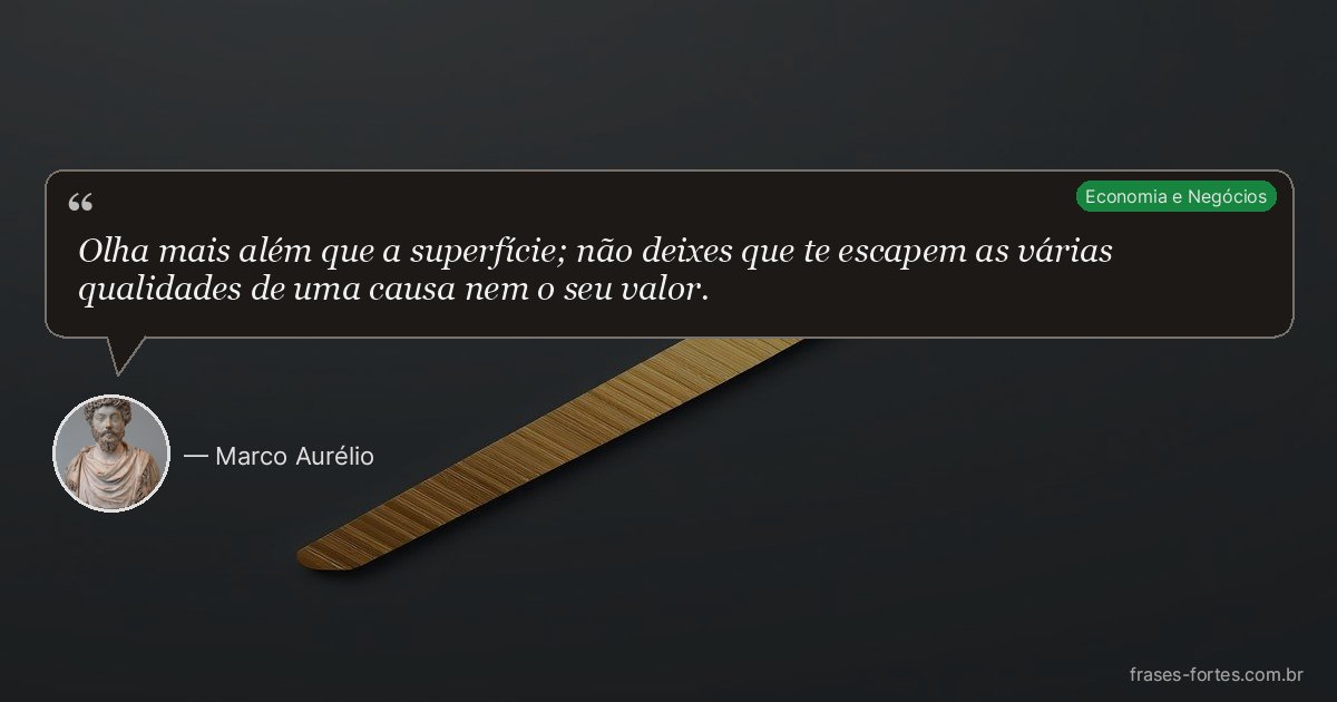 Frase de Marco Aurélio