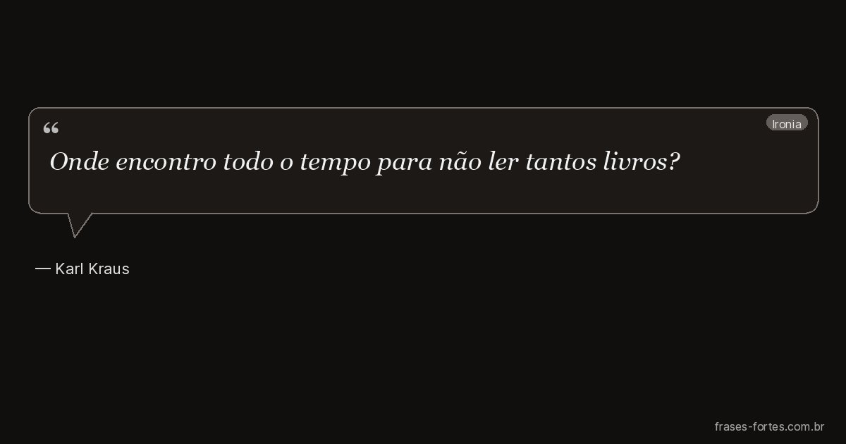 Frase de Karl Kraus