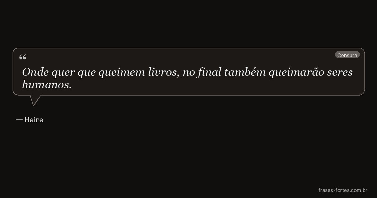 Frase de Heine