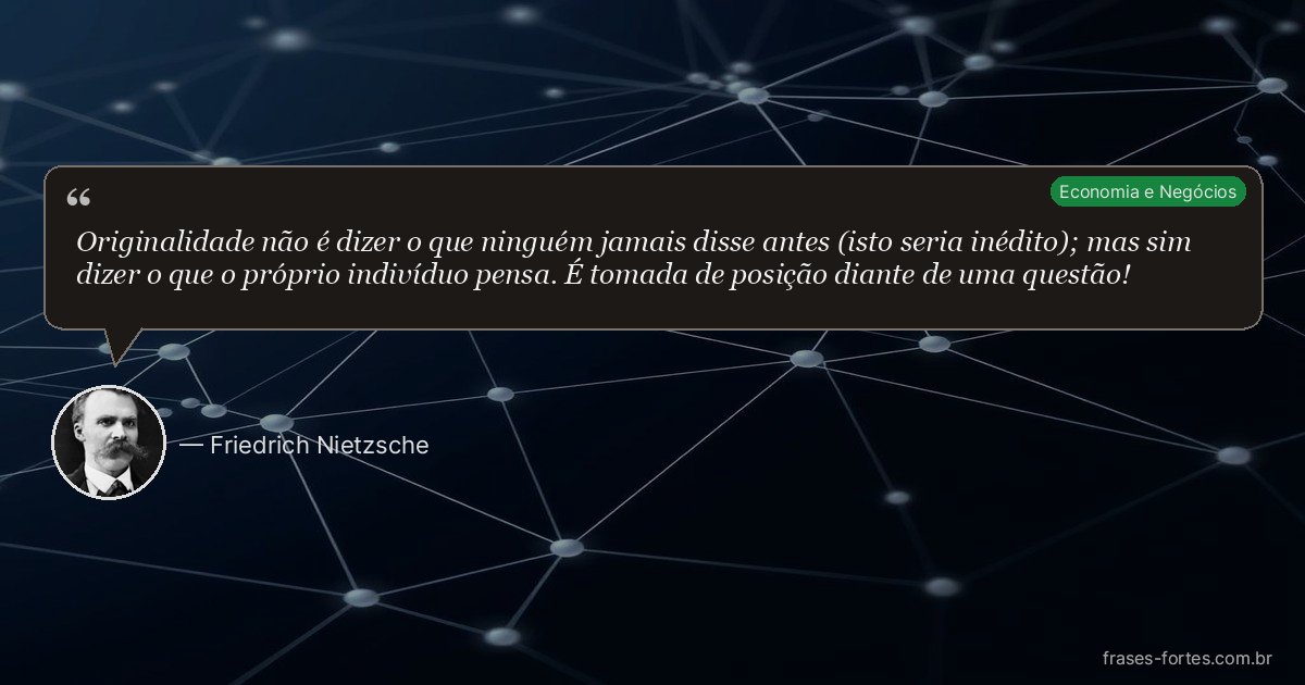 Frase de Friedrich Nietzsche