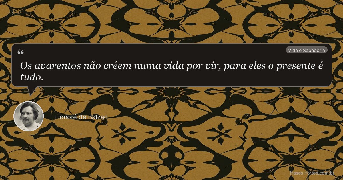 Frase de Honoré de Balzac