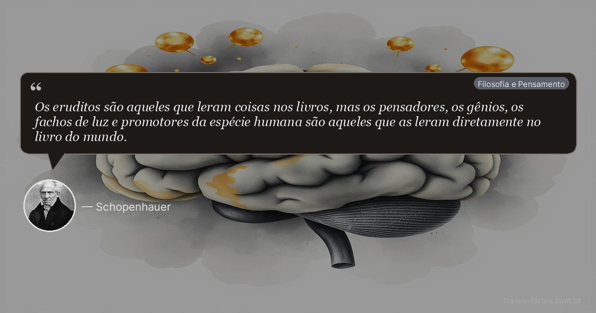 Frase de Schopenhauer