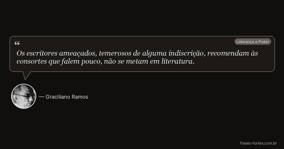 Frase de Graciliano Ramos