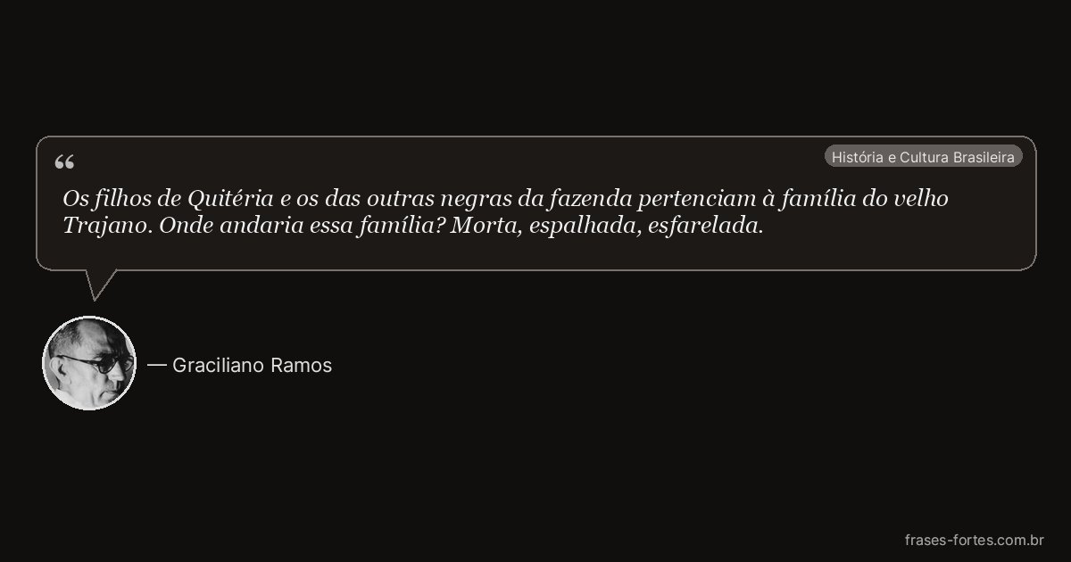 Frase de Graciliano Ramos