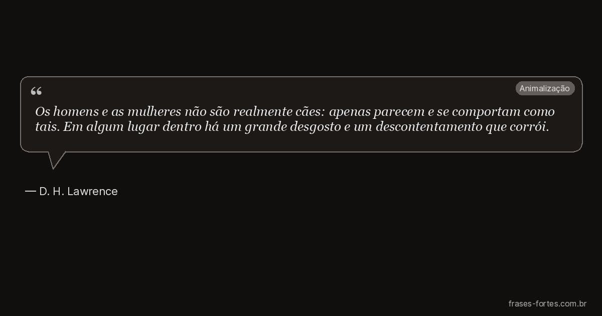 Frase de D. H. Lawrence