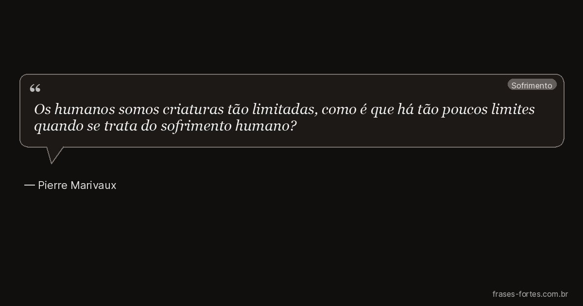 Frase de Pierre Marivaux