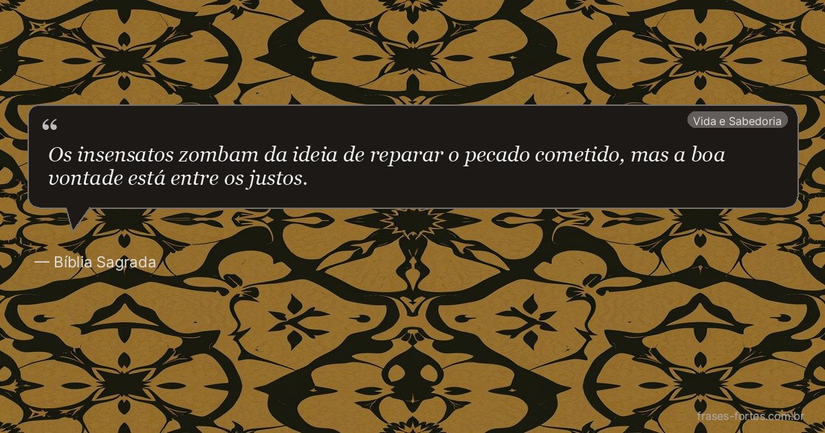 Frase de Bíblia Sagrada