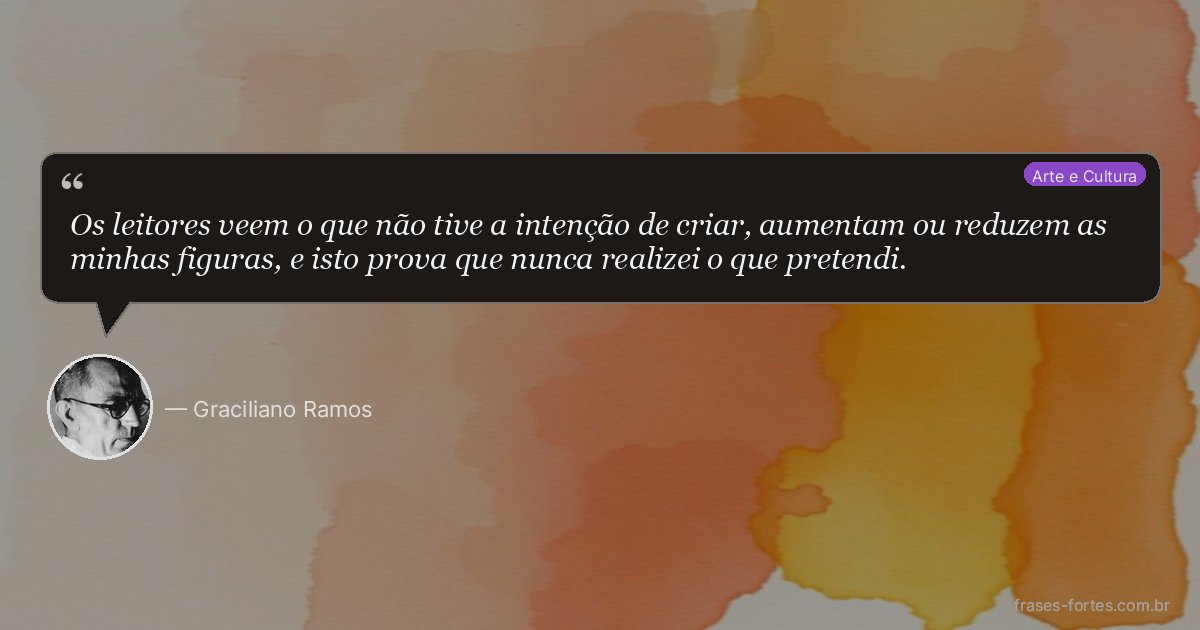 Frase de Graciliano Ramos