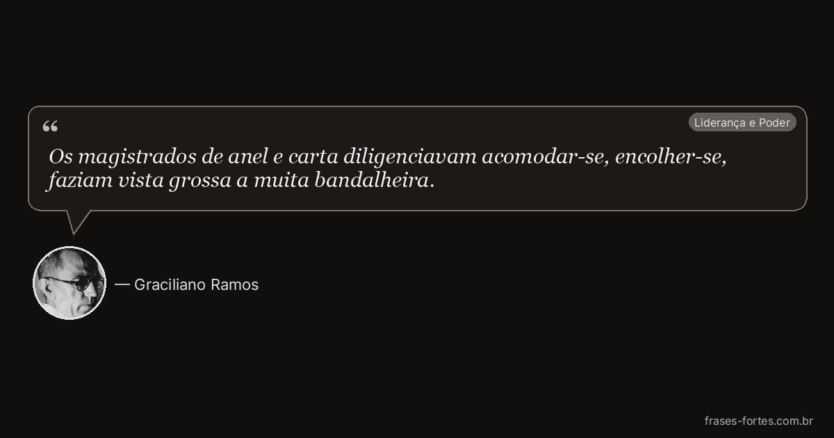 Frase de Graciliano Ramos